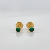 Topos Bisel Circon Verde 0.5 g / 0.6 mm Oro Amarillo 18K
