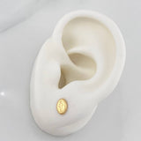 Topos Virgen Milagrosa 0.85 g / 4 mm Oro Amarillo 18K