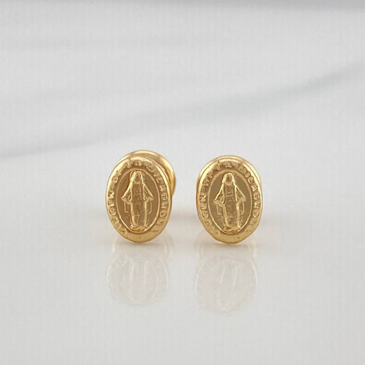 Topos Virgen Milagrosa 0.85 g / 4 mm Oro Amarillo 18K