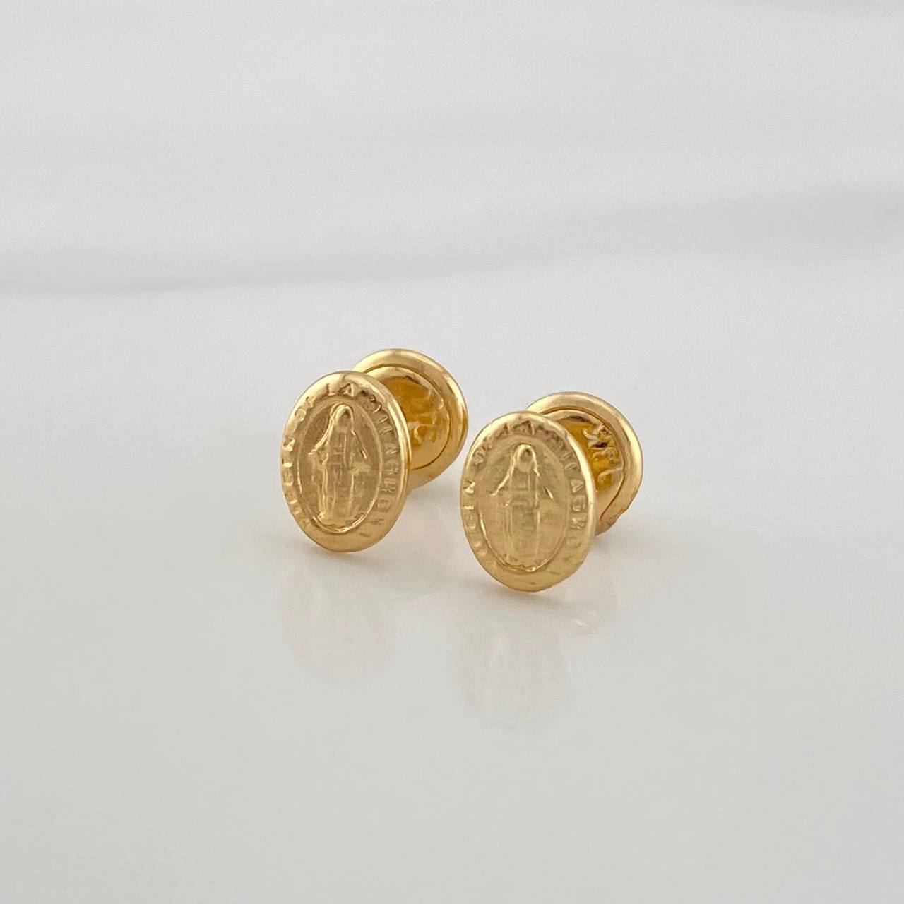 Topos Virgen Milagrosa 0.7 g / 4 mm Oro Amarillo 18K