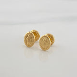 Topos Virgen Milagrosa 0.7 g / 4 mm Oro Amarillo 18K