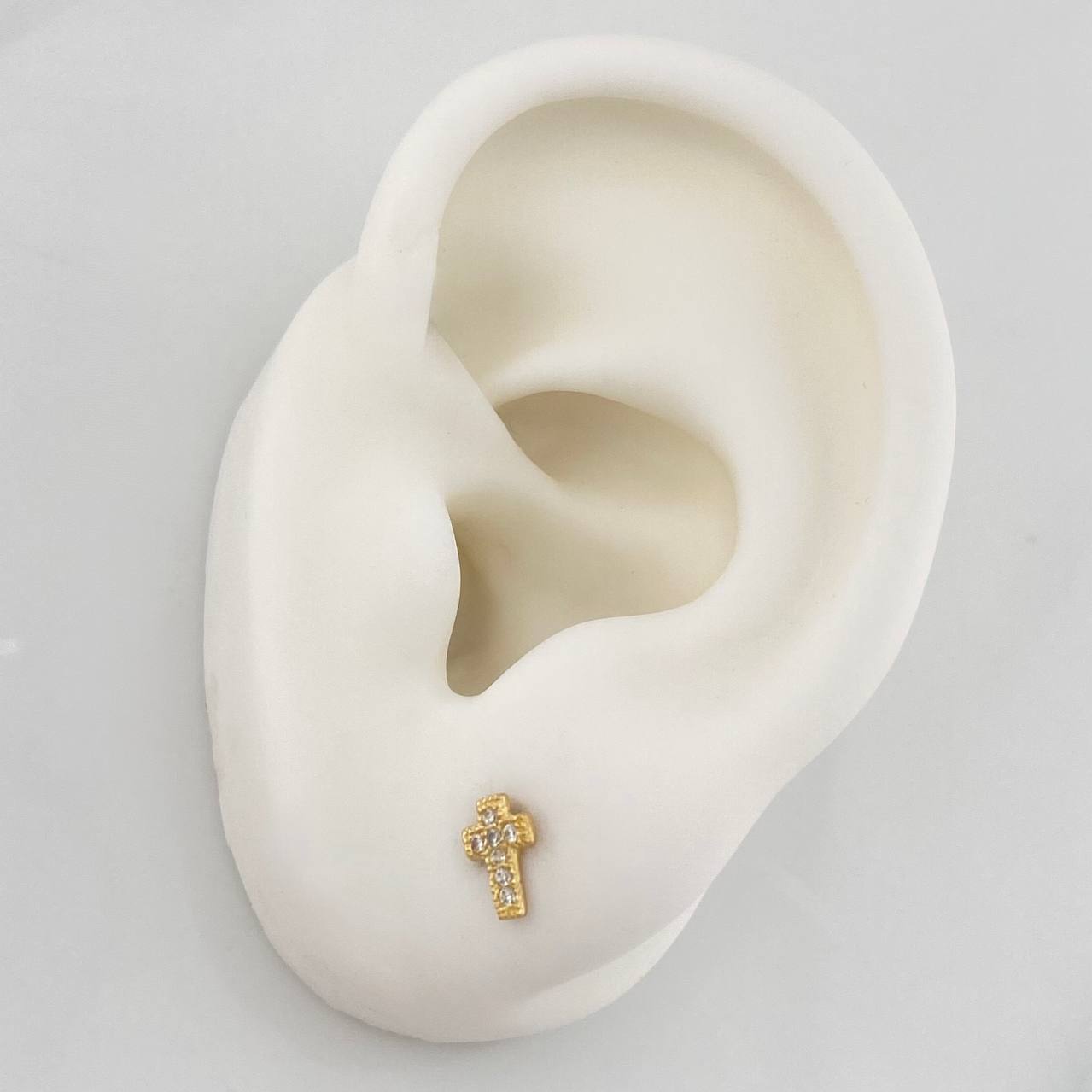 Topos Cruz 0.8 g / 6.78 mm Oro Amarillo 18K