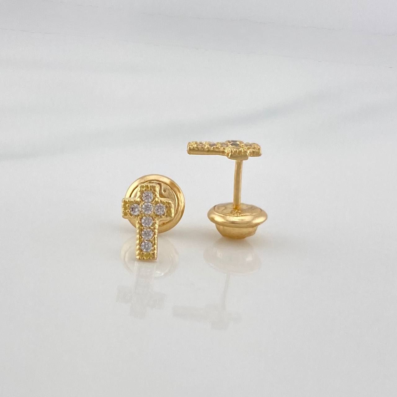 Topos Cruz 0.75 g / 4 mm Oro Amarillo 18K