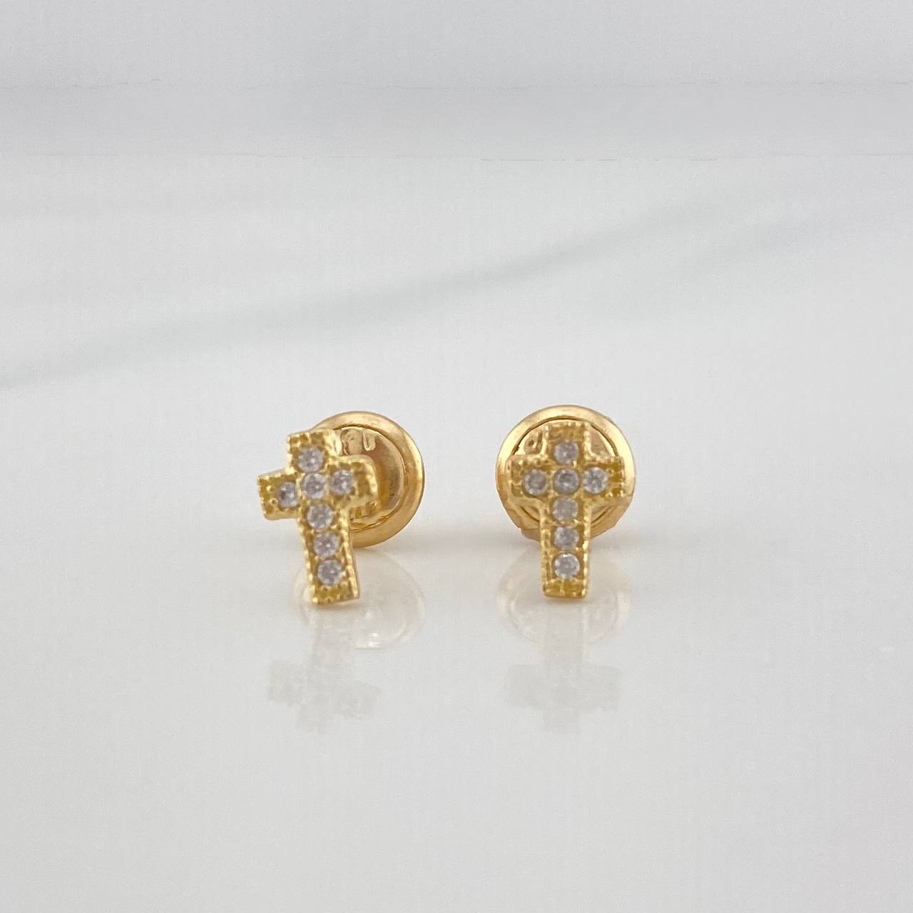 Topos Cruz 0.75 g / 4 mm Oro Amarillo 18K