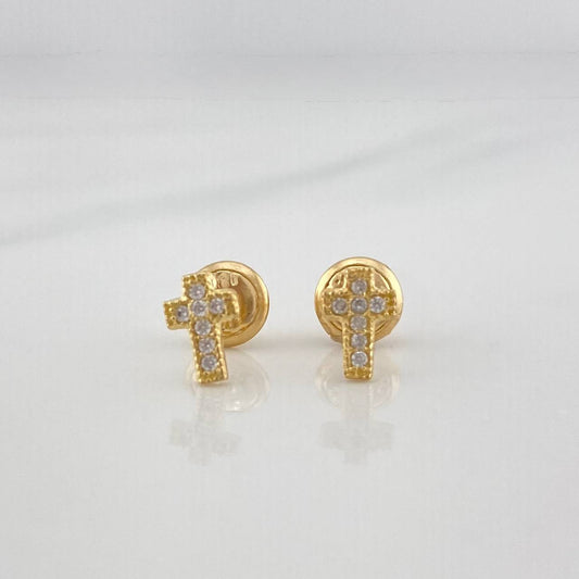 Topos Cruz 0.75 g / 4 mm Oro Amarillo 18K