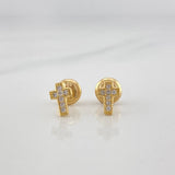 Topos Cruz 0.75 g / 4 mm Oro Amarillo 18K