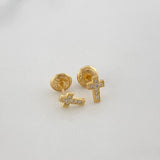 Topos Cruz 0.8 g / 6.78 mm Oro Amarillo 18K