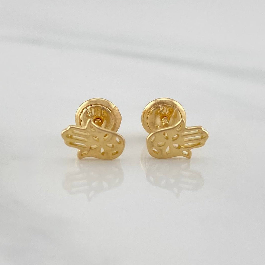 Topos Mano Hamsa 0.8 g / 7.3 mm Oro Amarillo 18K