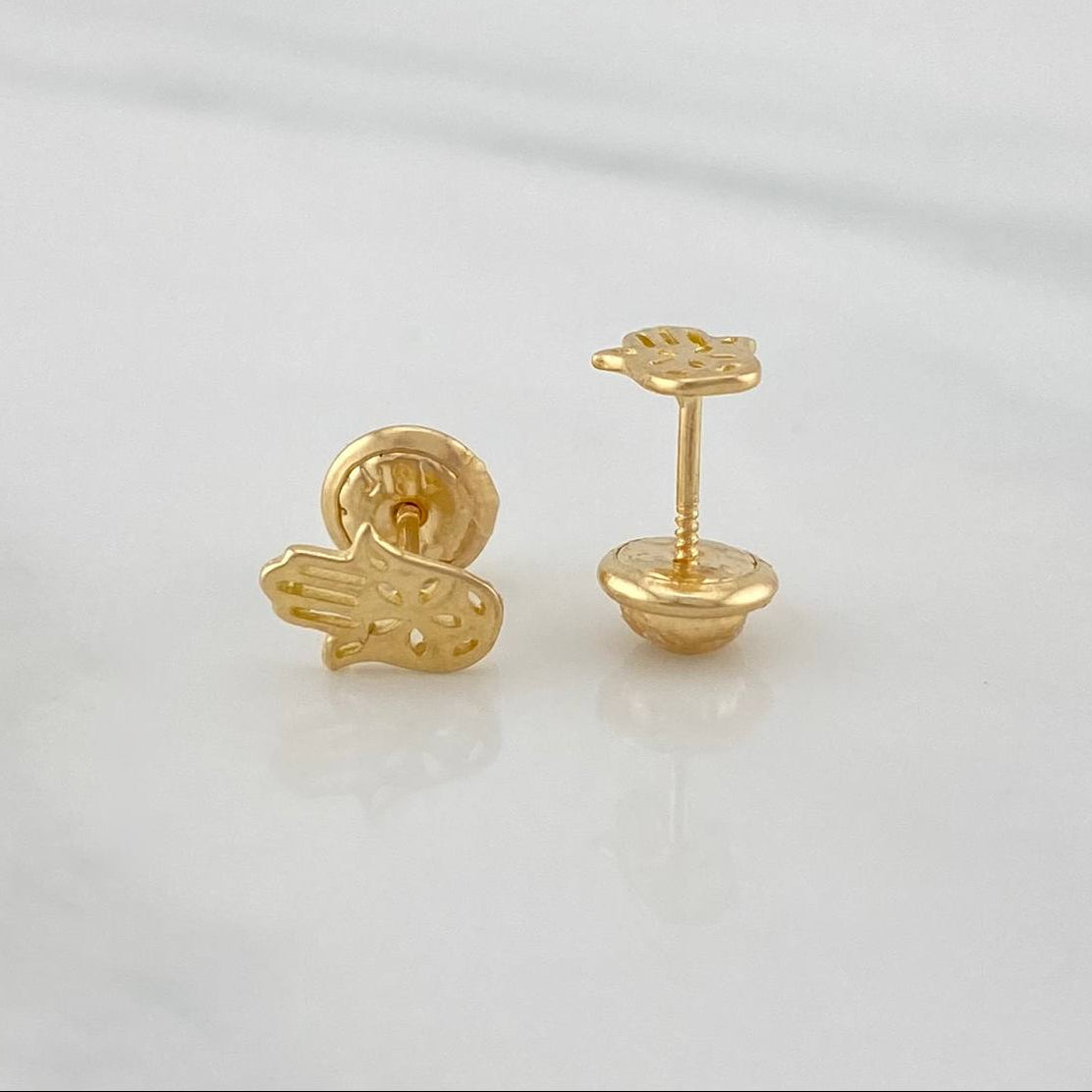 Topos Mano Hamsa 0.8 g / 7.3 mm Oro Amarillo 18K