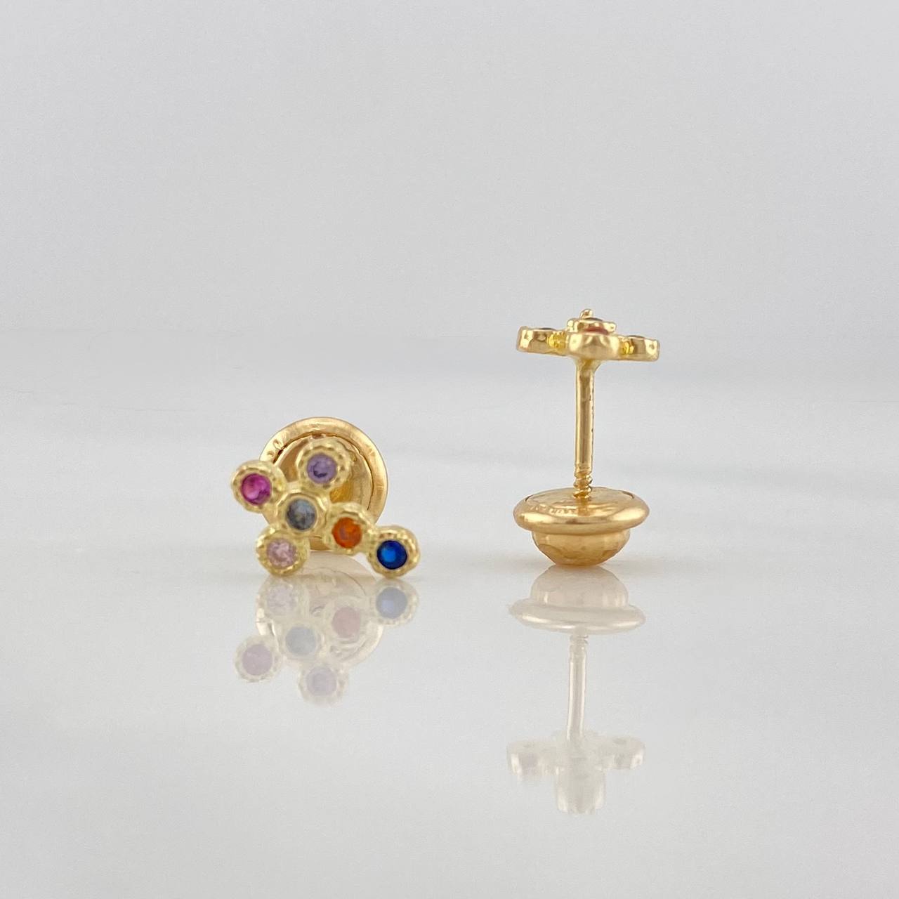 Topos Cruz 0.9 g / 5 mm Oro Amarillo 18K
