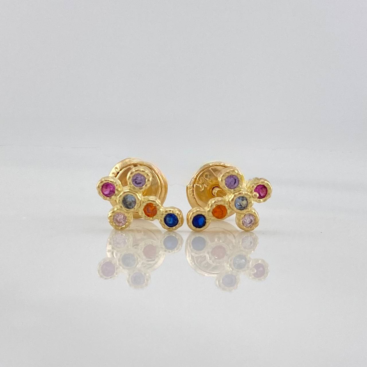 Topos Cruz 0.9 g / 5 mm Oro Amarillo 18K
