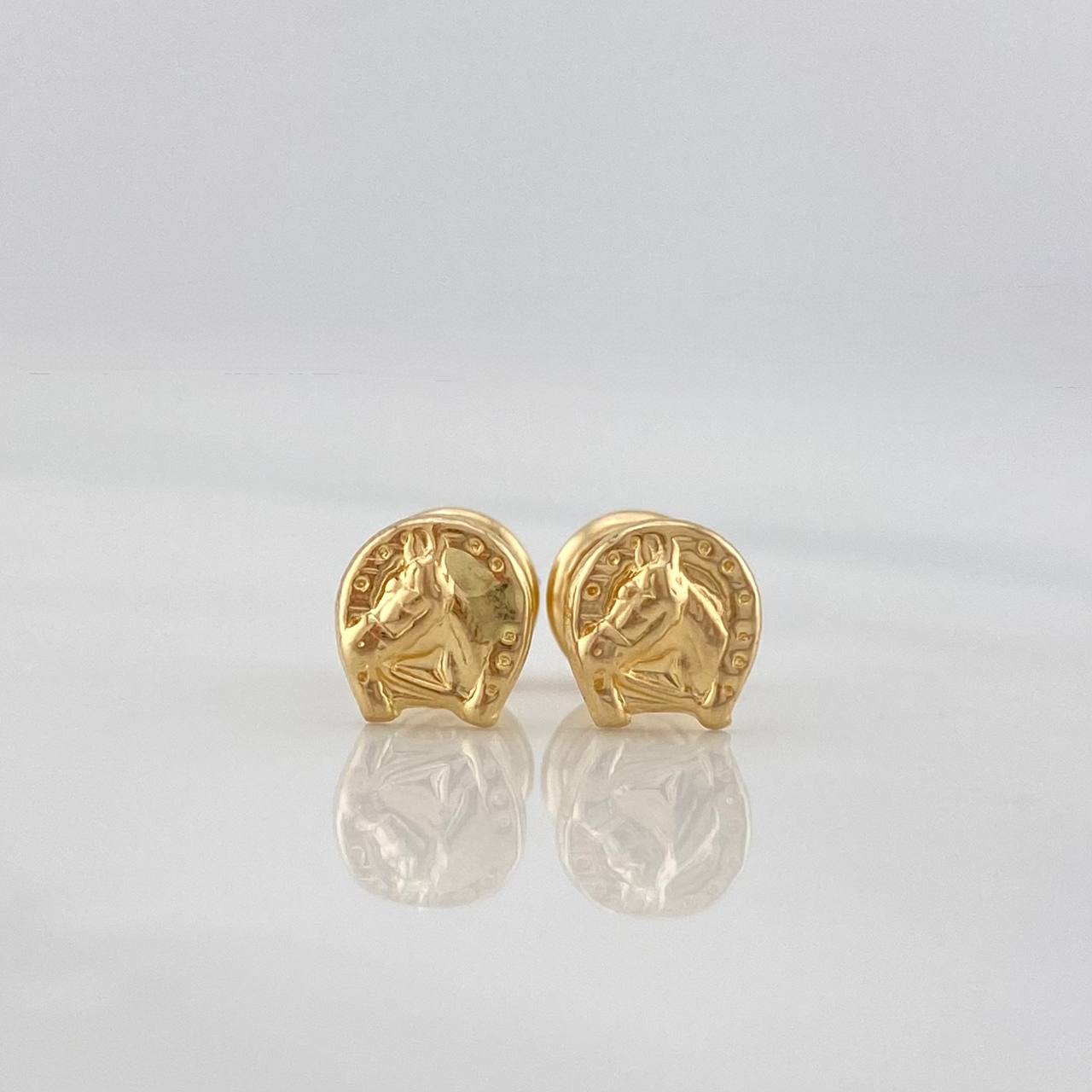 Topos Herradura Caballo 0.65 g / 3.2 mm Oro Amarillo 18K