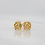 Topos Herradura Caballo 0.65 g / 3.2 mm Oro Amarillo 18K