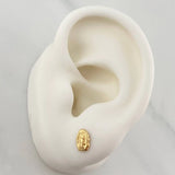 Topos Silueta Virgen Guadalupe 0.65 g / 3.65 mm Oro Amarillo 18K