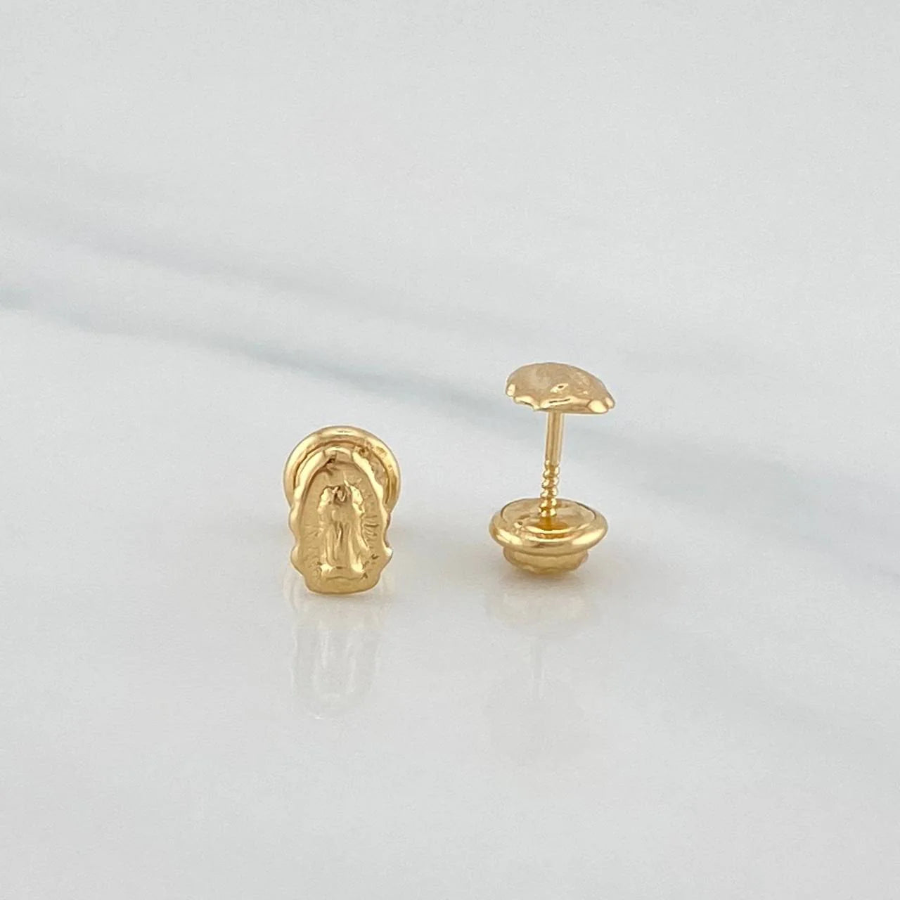 Topos Silueta Virgen Guadalupe 0.65 g / 3.65 mm Oro Amarillo 18K