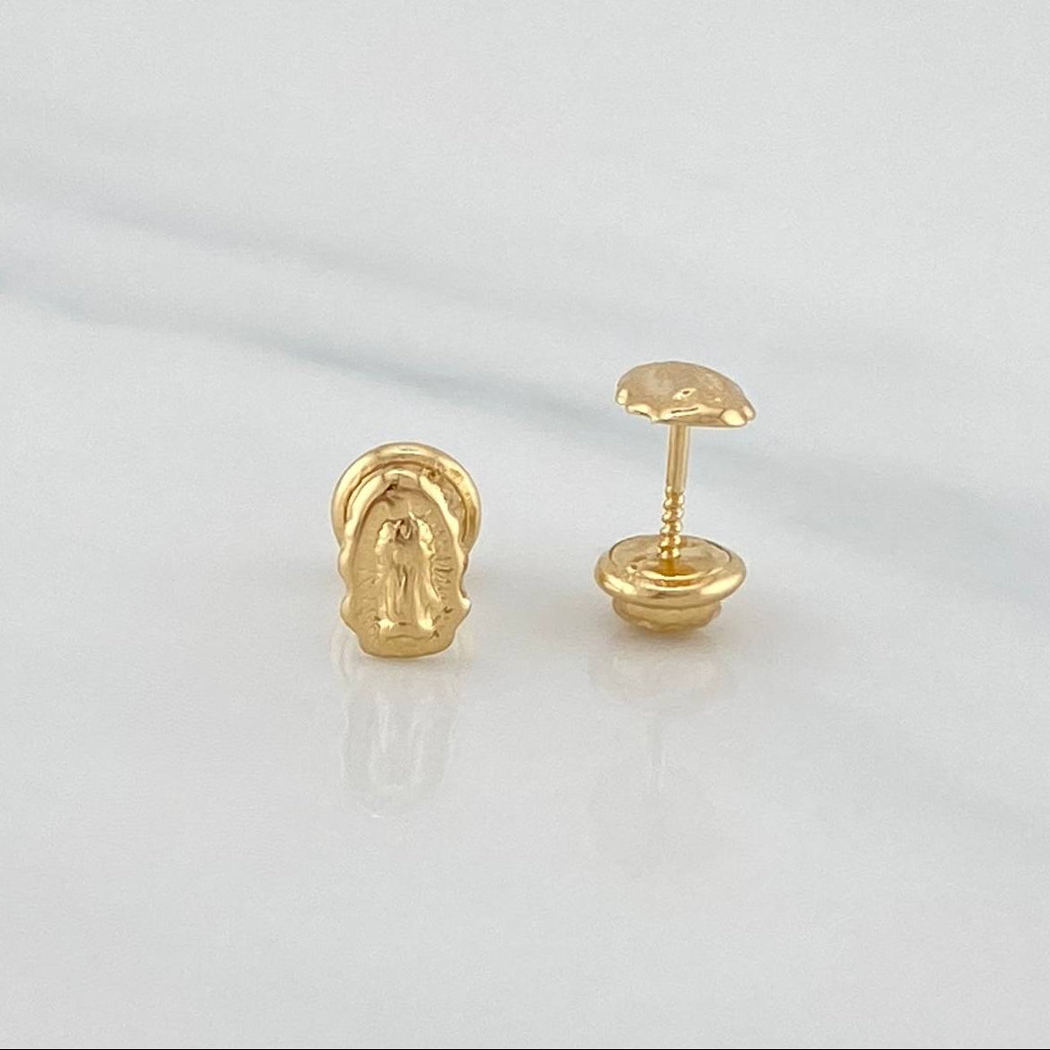 Topos Virgen De Guadalupe 0.7 g / 7.3 mm Oro Amarillo 18K