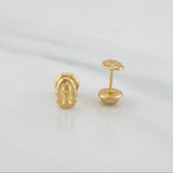 Topos Virgen De Guadalupe 0.7 g / 7.3 mm Oro Amarillo 18K