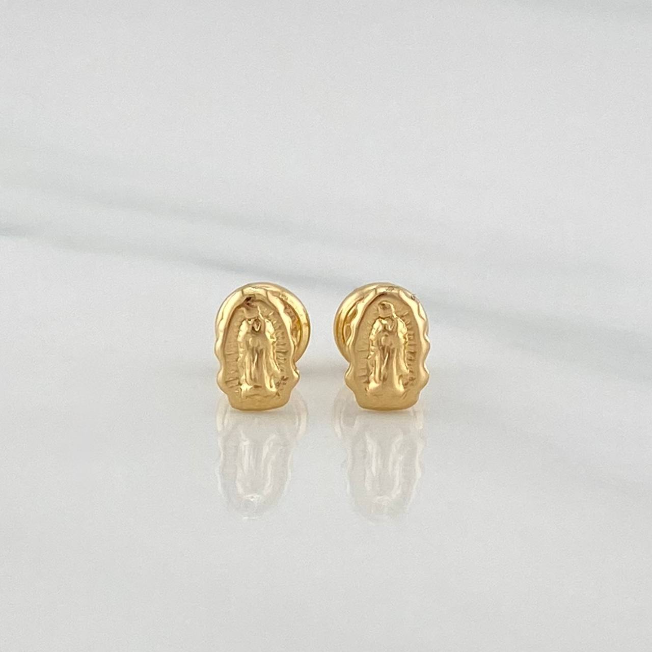 Topos Silueta Virgen De Guadalupe 0.7 g / 4 mm Oro Amarillo 18K