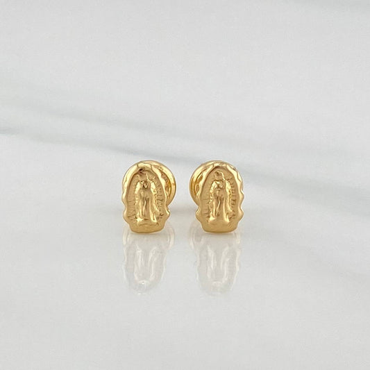 Topos Silueta Virgen De Guadalupe 0.7 g / 4 mm Oro Amarillo 18K