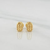 Topos Silueta Virgen Guadalupe 0.65 g / 3.65 mm Oro Amarillo 18K