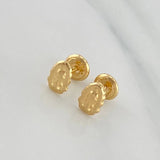 Topos Silueta Virgen Guadalupe 0.65 g / 3.65 mm Oro Amarillo 18K