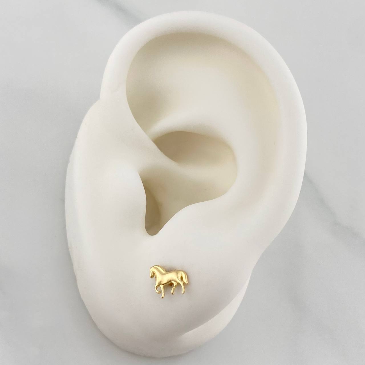 Topos Caballo 0.7 g / 4.4 mm Oro Amarillo 18K