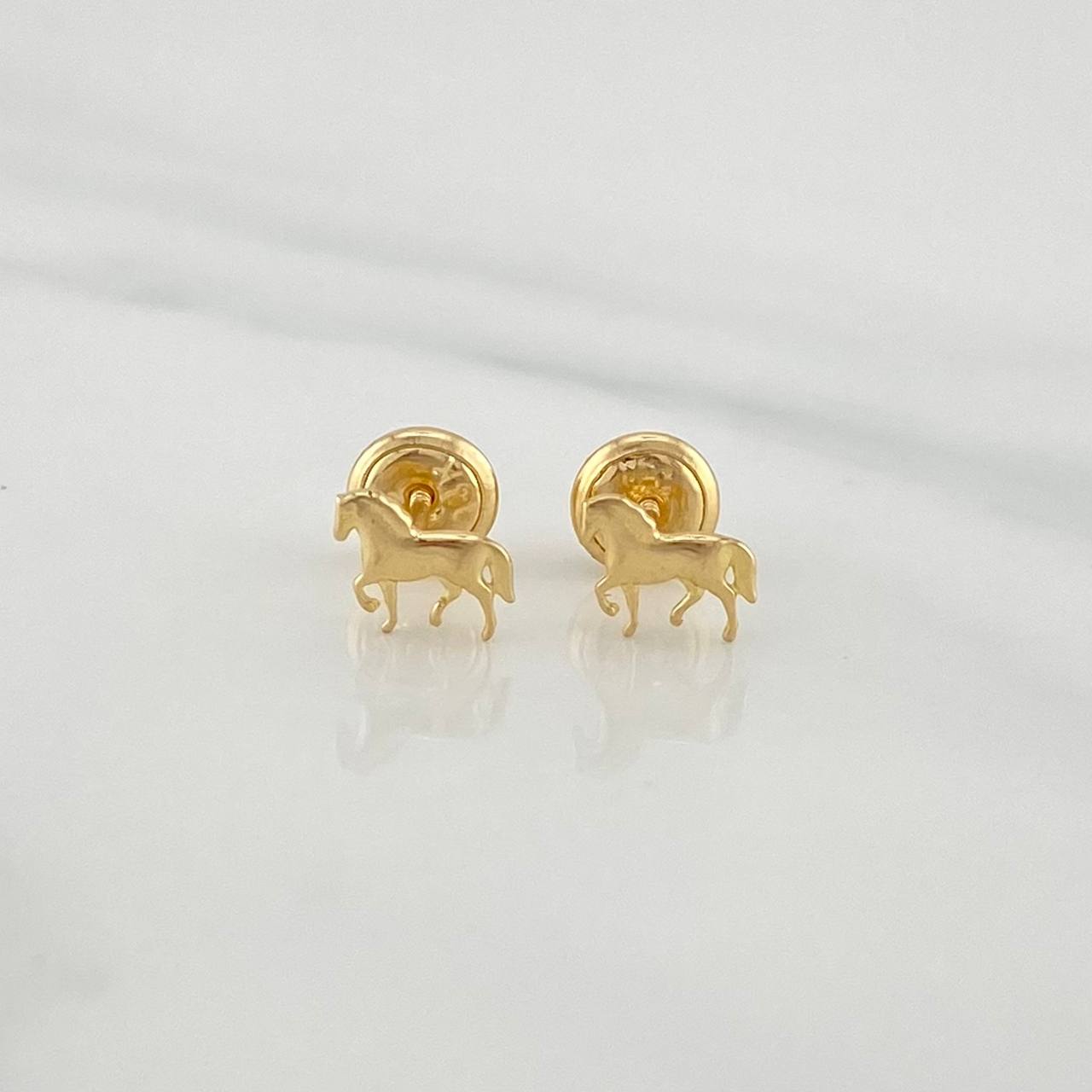 Topos Caballo 0.7 g / 4.4 mm Oro Amarillo 18K