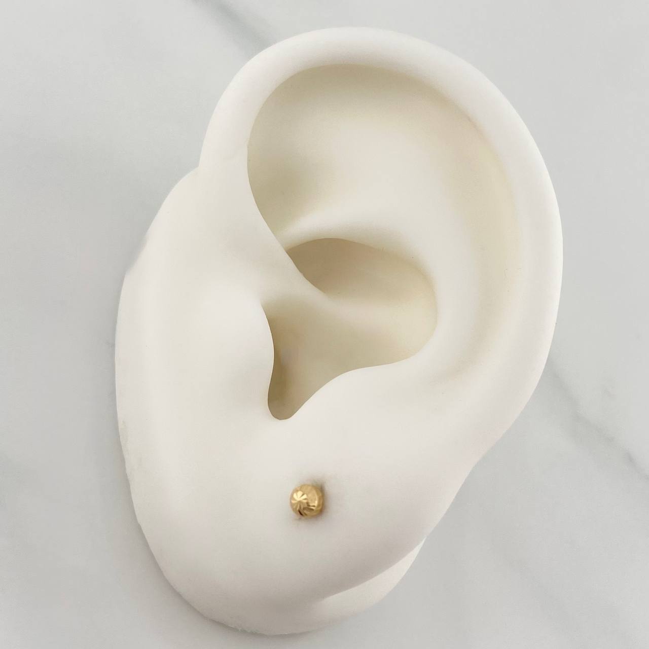 Topos Bola Diamantada 0.45 g / 3 mm Oro Amarillo 18K