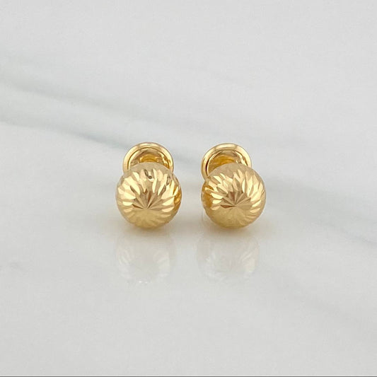 Topos Bola Diamantados 0.95 g / 7 mm Oro Amarillo 18K