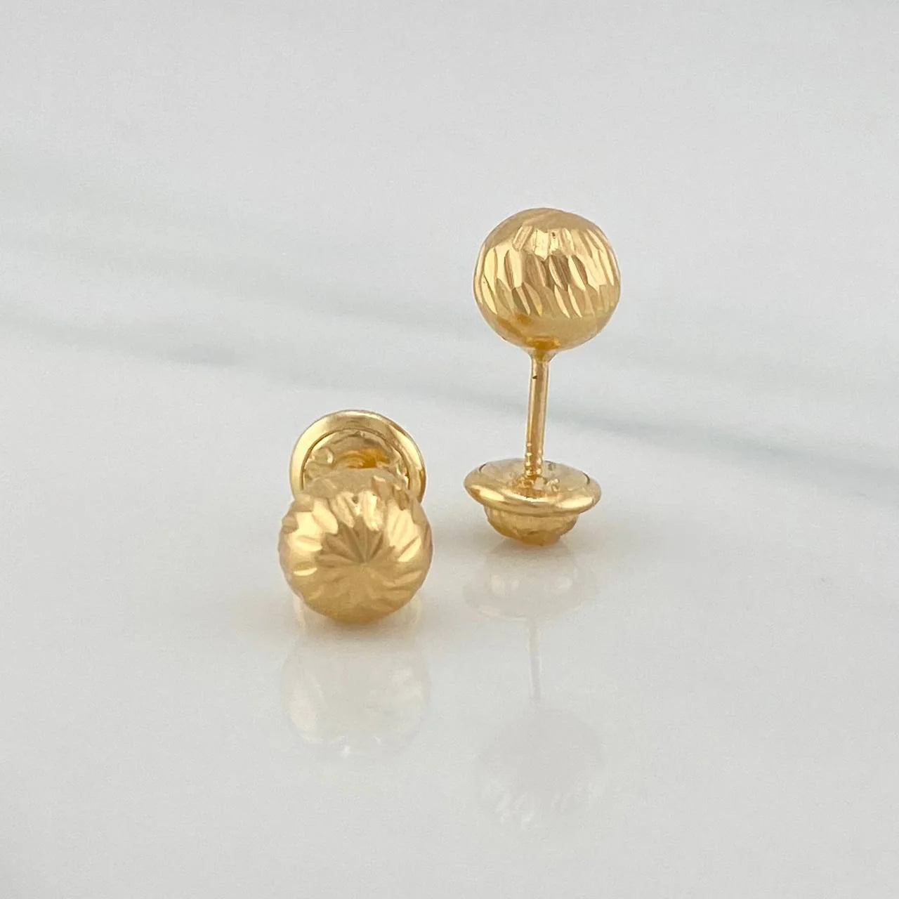 Topos Bola Diamantada 0.95 g / 7 mm Oro Amarillo 18K