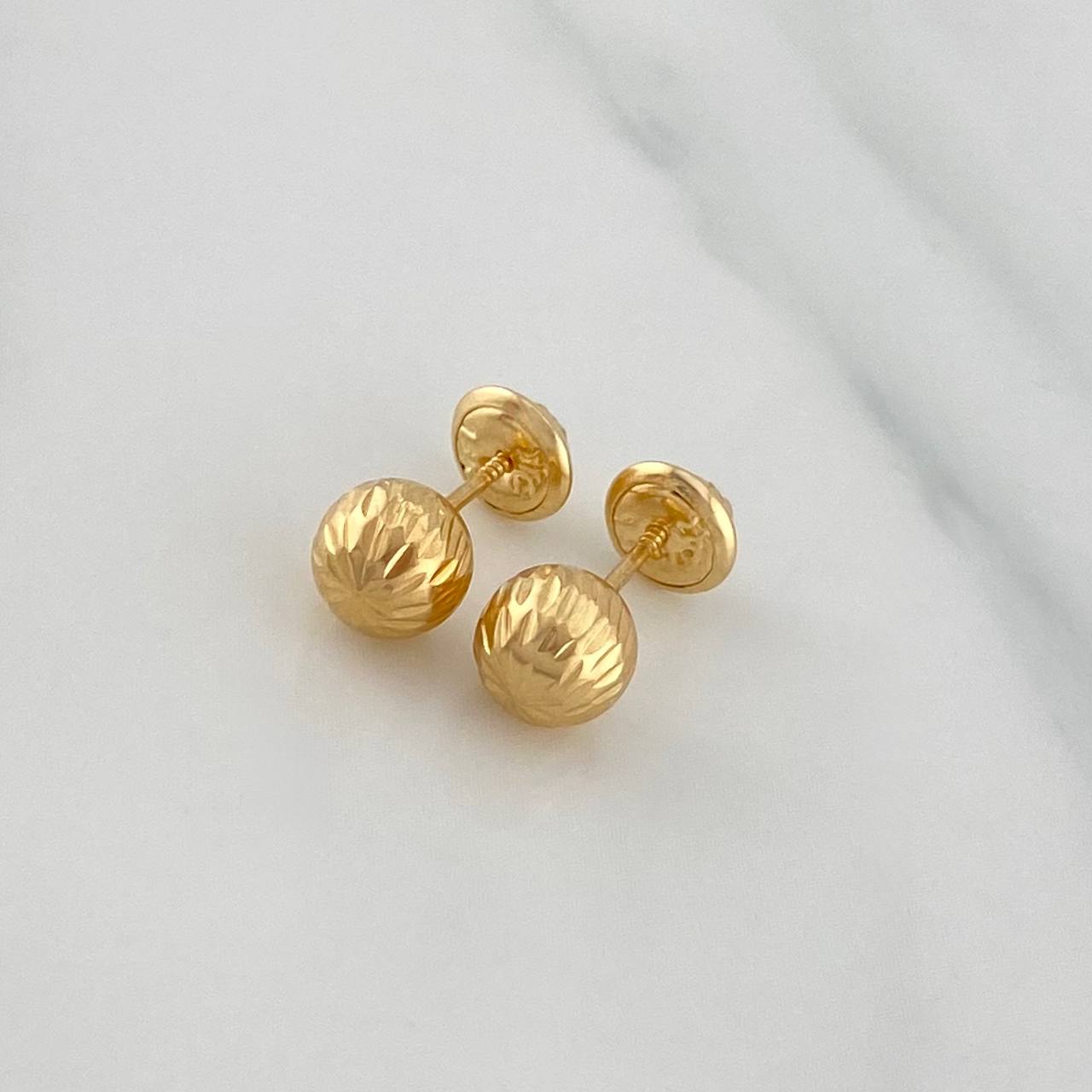 Topos Bola 1.1 g / 8 mm Oro Amarillo 18K