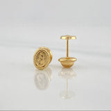 Topos Virgen De Guadalupe 0.6 g / 6.12 mm Oro Amarillo 18K
