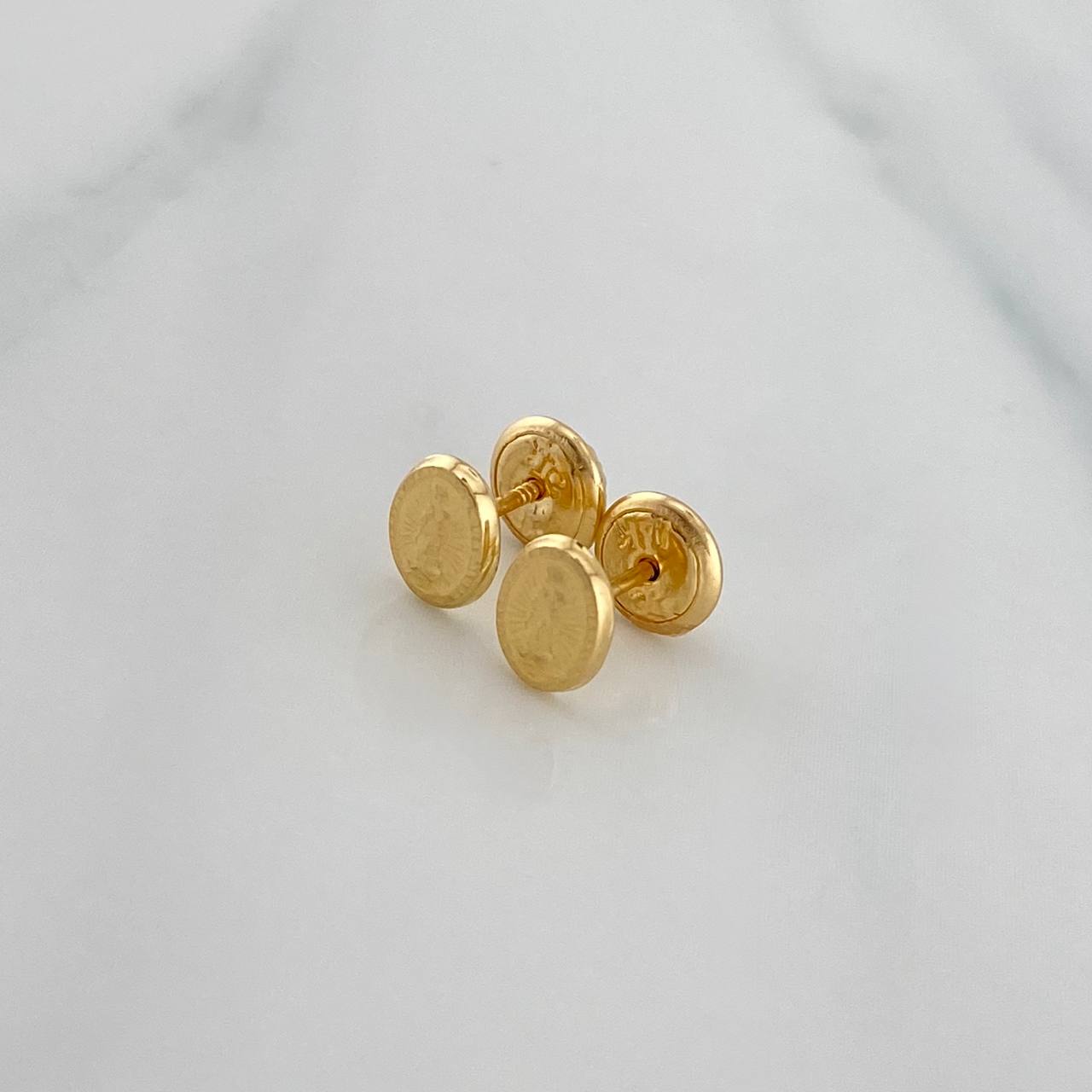 Topos Virgen De Guadalupe 0.6 g / 6.12 mm Oro Amarillo 18K