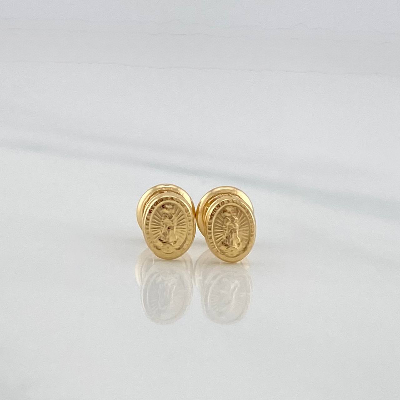 Topos Virgen De Guadalupe 0.6 g / 3.8 mm Oro Amarillo 18K