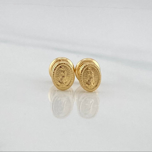 Topos Virgen De Guadalupe 0.6 g / 6.12 mm Oro Amarillo 18K