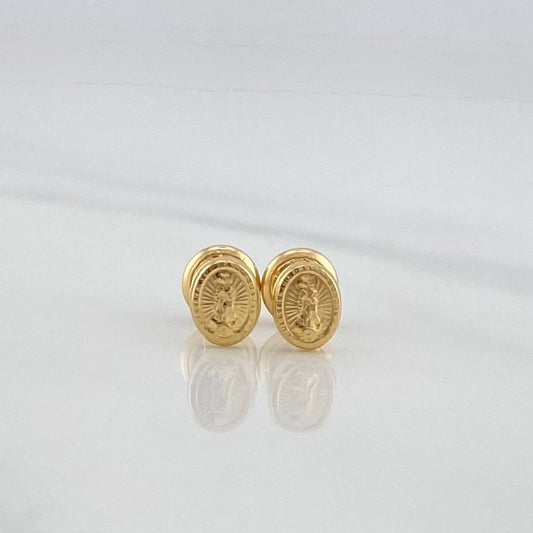 Topos Virgen De Guadalupe 0.6 g / 3.8 mm Oro Amarillo 18K