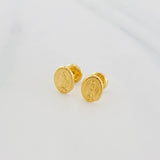 Topos Virgen De Guadalupe 0.7 g / 4 mm Oro Amarillo 18K