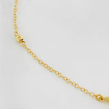 Pulso Aro seguido estrella 1.15g / 18cm / 1.35mm Tres Oros 18K