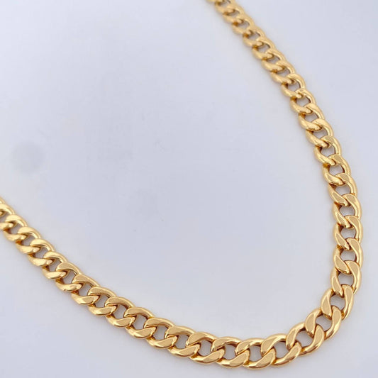 Cadena Cubana 6.25gr / 60.5cm / Oro Amarillo +1 18K $