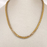 Cadena Franco 18.9gr / 65cm / Dos Oros Amarillo Blanco +3 18K $