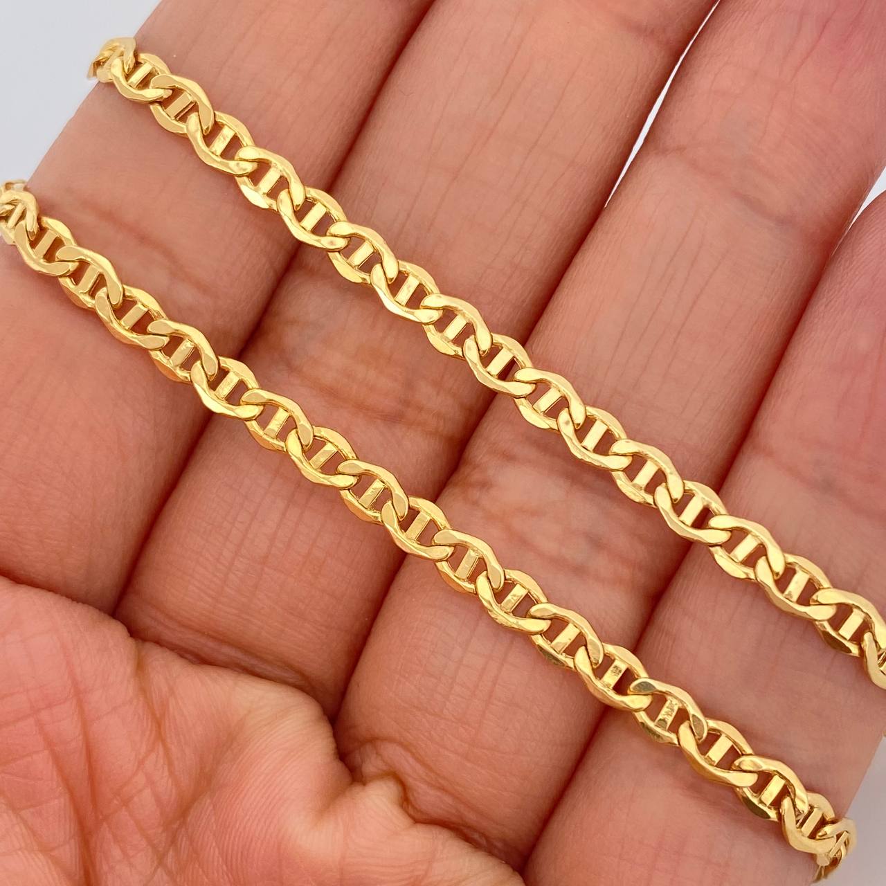 Cadena Escalera 7.35gr / 60cm / Oro Amarillo +3 18K $