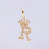 Dije Corona Letra R 1.75g / 2.6cm Oro Amarillo 18K