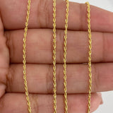 Cadena Lazo 1.1 g / 60 cm / 1.2 mm Oro Amarillo 18K