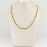 Cadena Franco 12.45 g / 65 cm / 2.5 mm Dos Oros Amarillo Blanco 18K