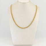 Cadena Franco 18.3gr / 59.7cm / 3.06mm Dos Oros Amarillo Blanco +3 18K $