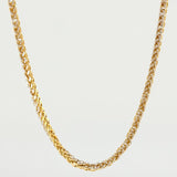 Cadena Franco 12.45 g / 65 cm / 2.5 mm Dos Oros Amarillo Blanco 18K