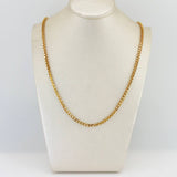 Cadena Veneciana 33.65gr / 70.2cm / 2.58mm Dos Oros Amarillo Blanco +3 18K $