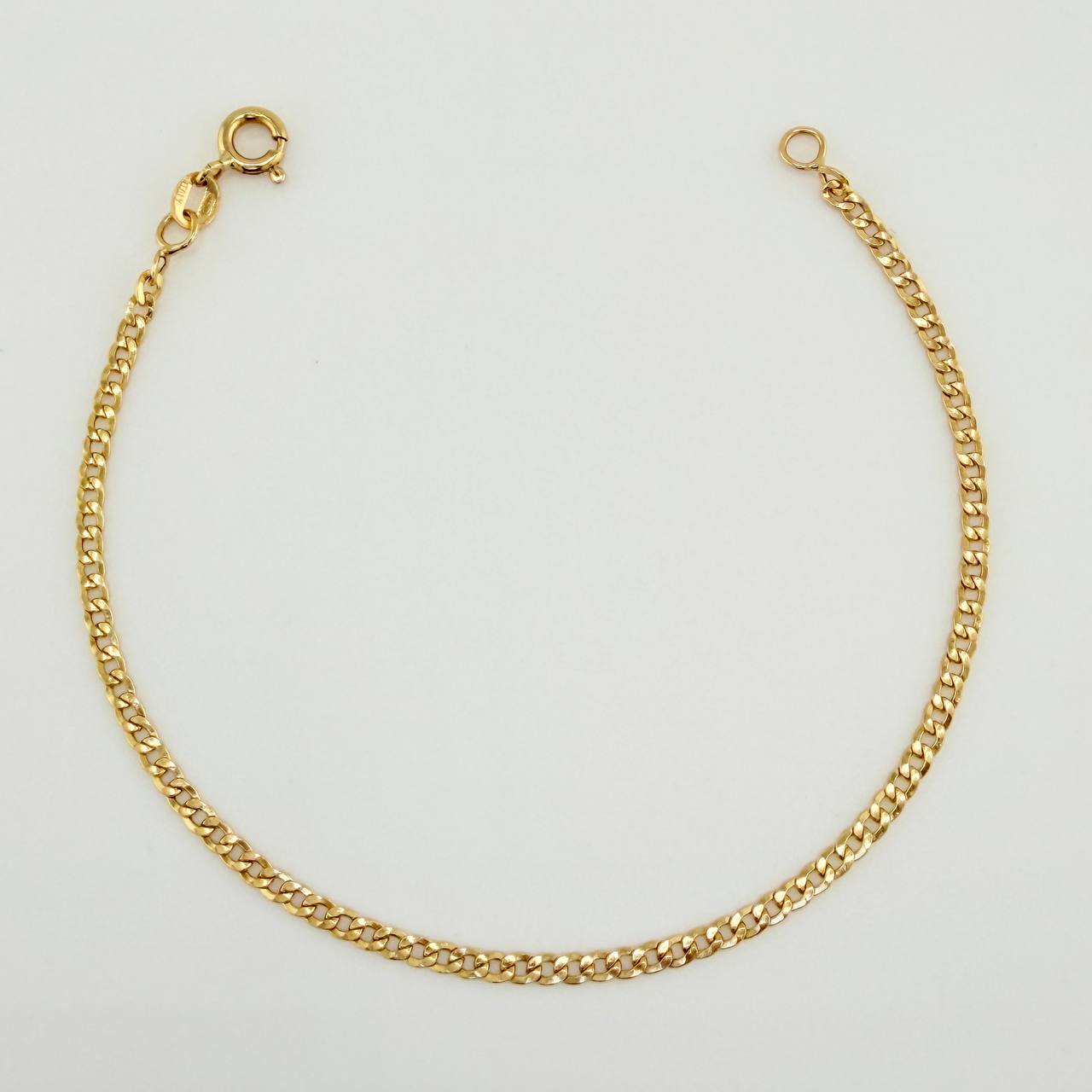 Pulso Cubana 1.55gr / 19.1cm / 2.33mm Oro Amarillo +1 18K $