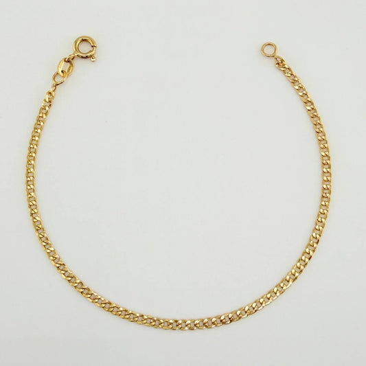 Pulso Cubana 1.55gr / 19.1cm / 2.33mm Oro Amarillo +1 18K $