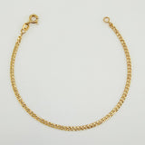 Pulso Cubana 1.55gr / 19.1cm / 2.33mm Oro Amarillo +1 18K $